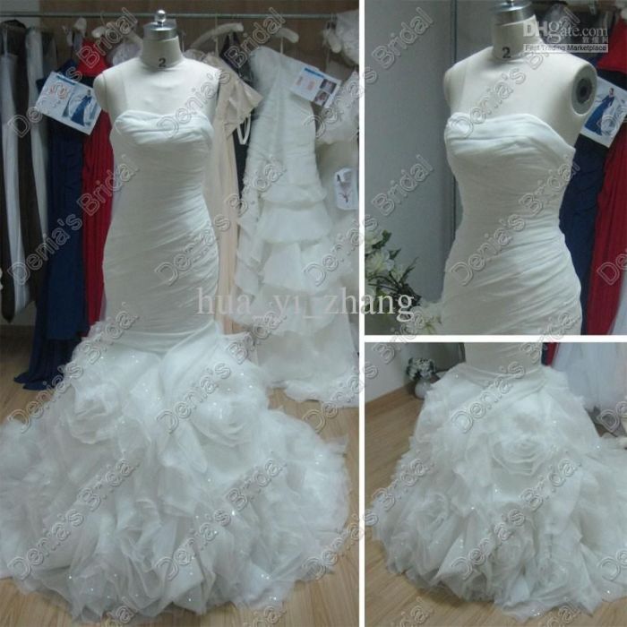 Fish tail wedding dress