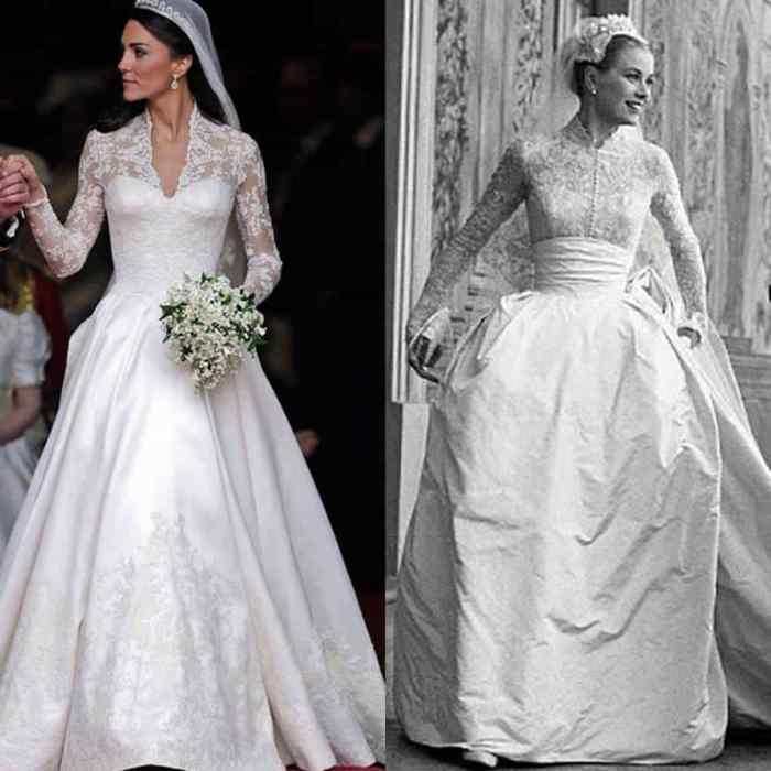 Grace kelly wedding dress inspired